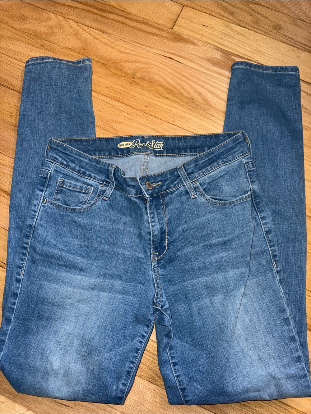 Old Navy Rockstar Stretch Skinny Jeans - Blue Wash